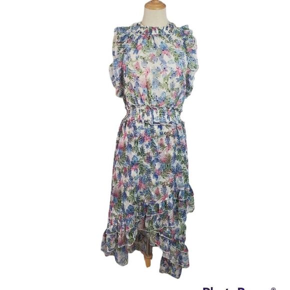 Walter Baker Flowy Floral Midi Dress - Picture 1 of 6